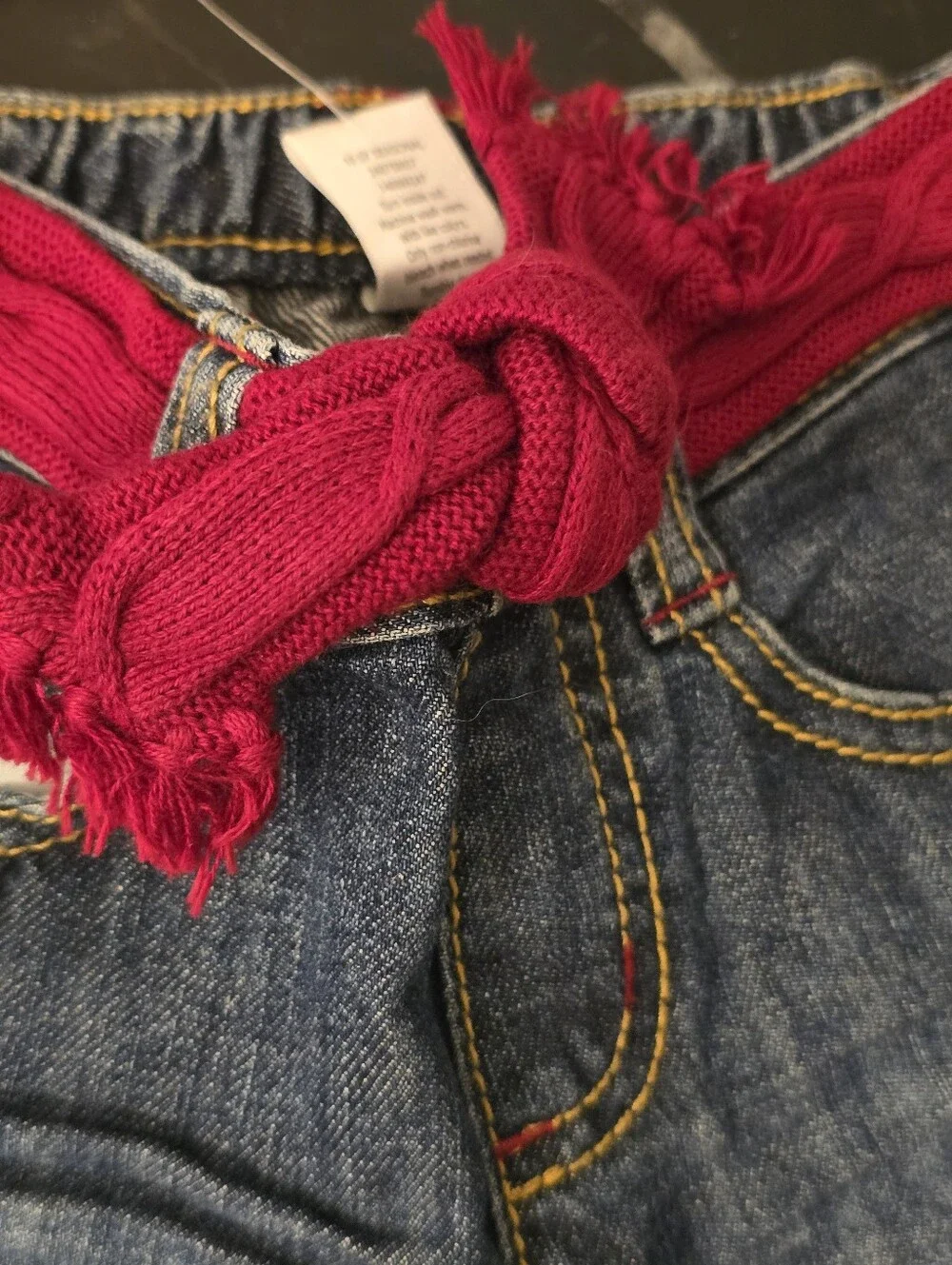NWT Gymboree 2T Watermelon Ruffle Jeans Red Polka Dot Sweet Rare